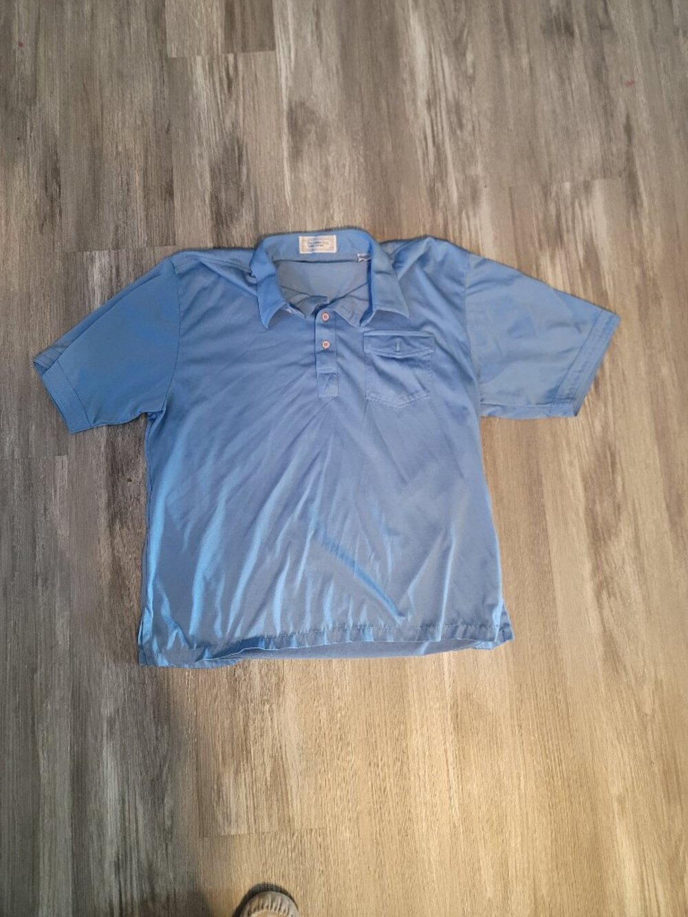 Mens light blue Pro Celebrity polo with chest pocket - size XL